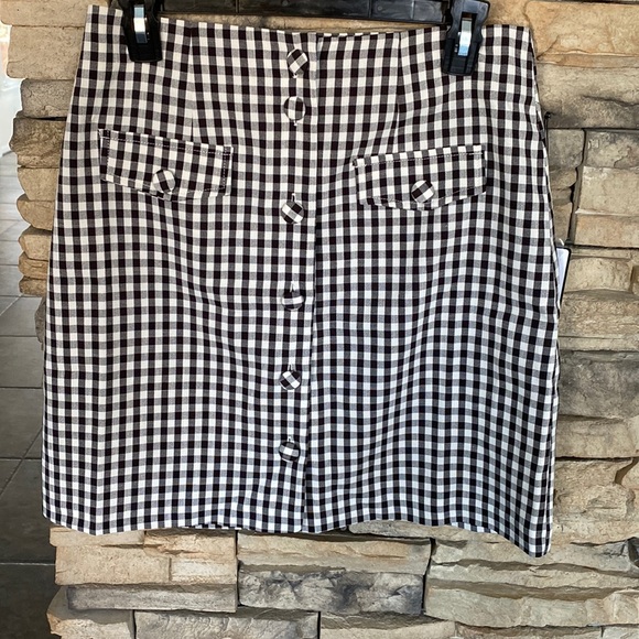 Laundry by shell segal checkered mini skirt - Picture 1 of 6